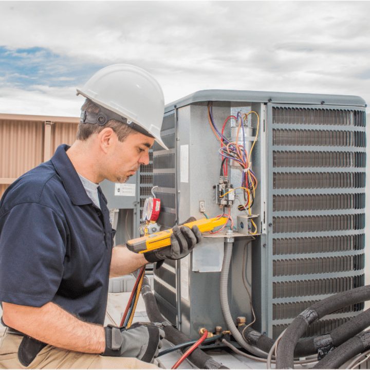 Wingham Duct Cleaning certified duct cleaning technician on a service call in Wingham, Ontario